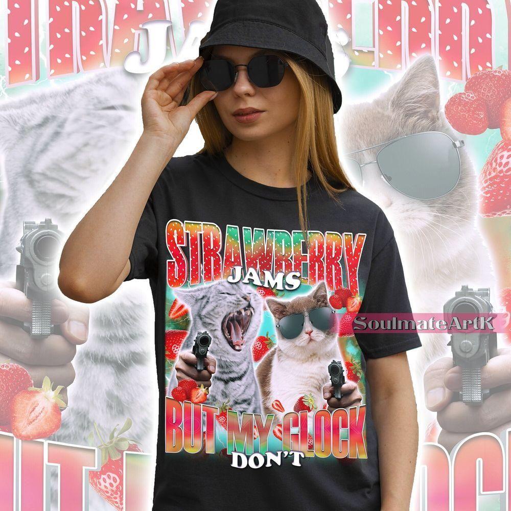 Strawberry Jams But My Glock Dont Vuitino Apparel